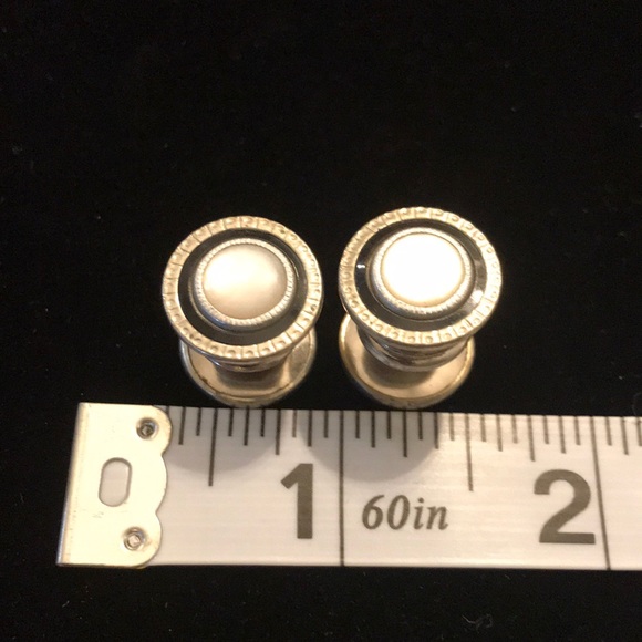 3/$15 ⭐️ Retro Elegant classy FRE-DAU mother of pearl cuff links (z) cufflinks - Picture 1 of 7